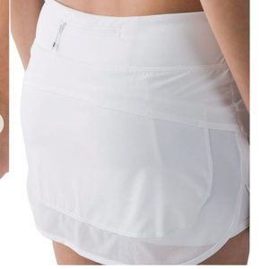 Lululemon Hotty Hot Tennis Skort II White Size 6